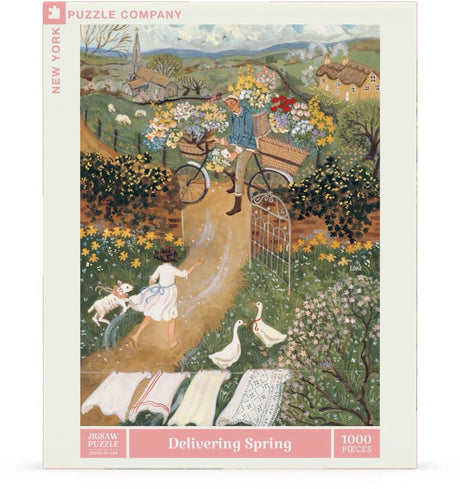 Delivering Spring 1000 Piece Jigsaw Puzzle | New York Puzzle Company - Jigsaw Puzzles - The Puzzle Center