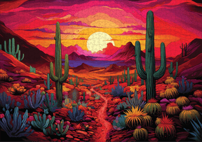 Desert Daze 1000 Piece Jigsaw Puzzle | Trippy Puzzle Co - Jigsaw Puzzles - The Puzzle Center