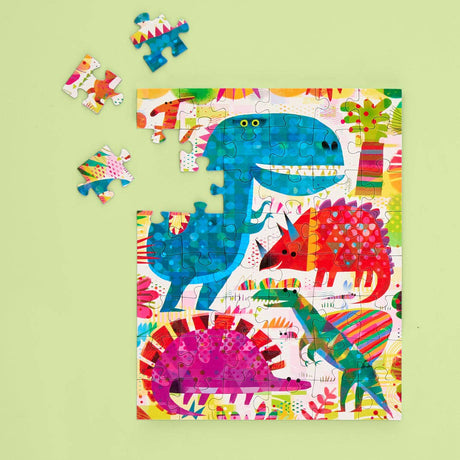 Dinosaur Day 48 Piece Mini Puzzle Snax | WerkShoppe - Mini Jigsaw Puzzles - The Puzzle Center