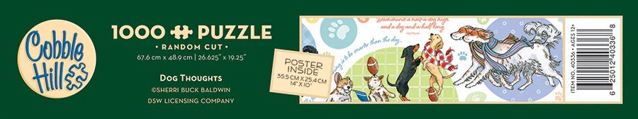 Dog Thoughts 1000 Piece Jigsaw Puzzle | Cobble Hill - Jigsaw Puzzles - The Puzzle Center