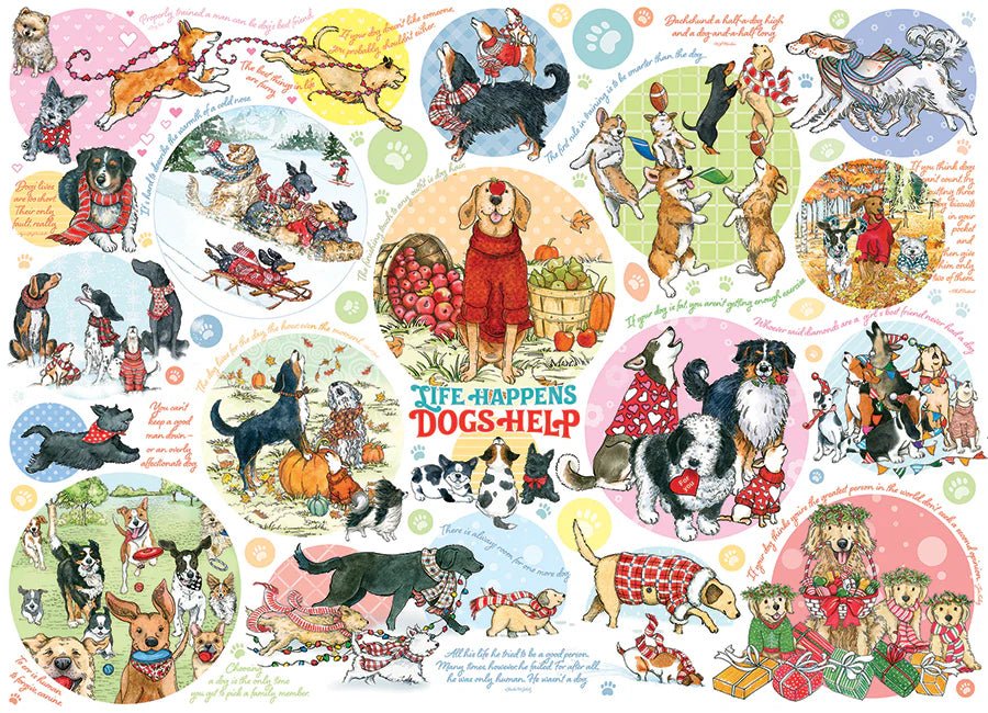 Dog Thoughts 1000 Piece Jigsaw Puzzle | Cobble Hill - Jigsaw Puzzles - The Puzzle Center