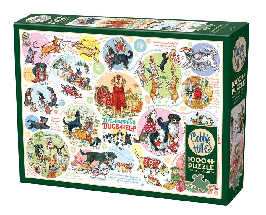 Dog Thoughts 1000 Piece Jigsaw Puzzle | Cobble Hill - Jigsaw Puzzles - The Puzzle Center