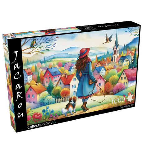 Dog Walking Bliss 1000 Piece Jigsaw Puzzle | JaCaRou - Jigsaw Puzzles - The Puzzle Center