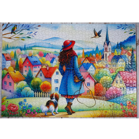 Dog Walking Bliss 1000 Piece Jigsaw Puzzle | JaCaRou - Jigsaw Puzzles - The Puzzle Center