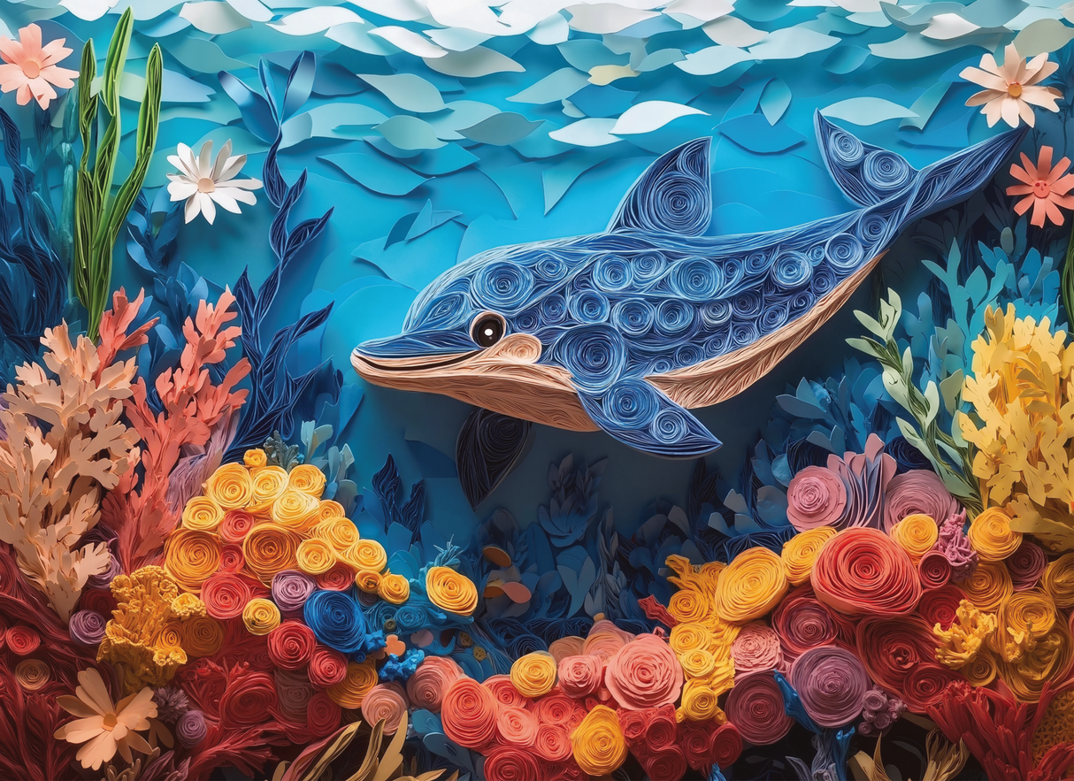 Dolphin Reef 1000 Piece Jigsaw Puzzle | Final Piece Puzzles - Jigsaw Puzzles - The Puzzle Center