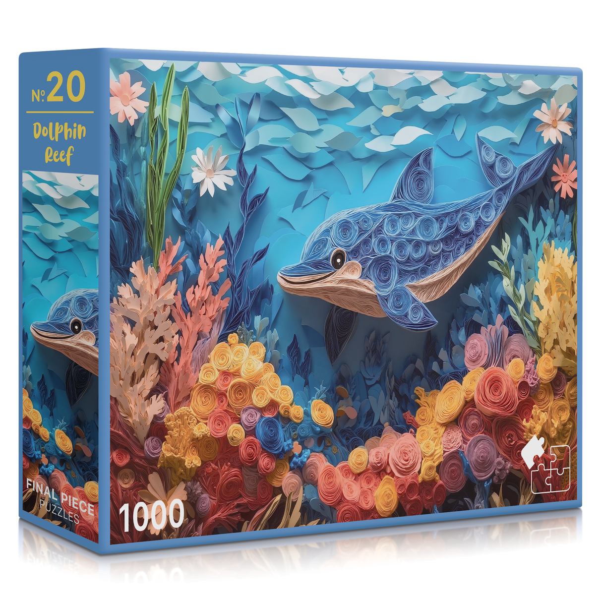 Dolphin Reef 1000 Piece Jigsaw Puzzle | Final Piece Puzzles - Jigsaw Puzzles - The Puzzle Center