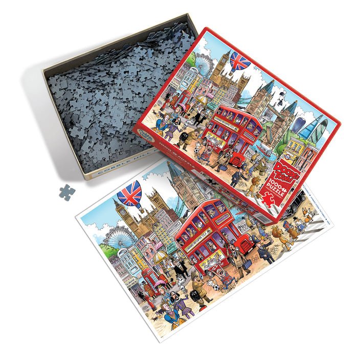 London Calling Doodletown 1000 pc Puzzle, Cobble Hill – The Puzzle