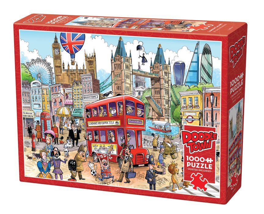 London Calling Doodletown 1000 pc Puzzle, Cobble Hill – The Puzzle