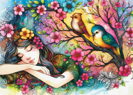 Dreaming In Bloom 1000 Piece Jigsaw Puzzle | Delfy Puzzles - Jigsaw Puzzles - The Puzzle Center