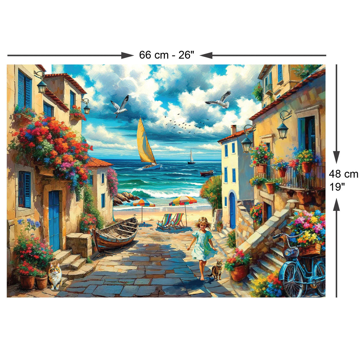 Dreamy Village 1000 Piece Jigsaw Puzzle | Anatolian