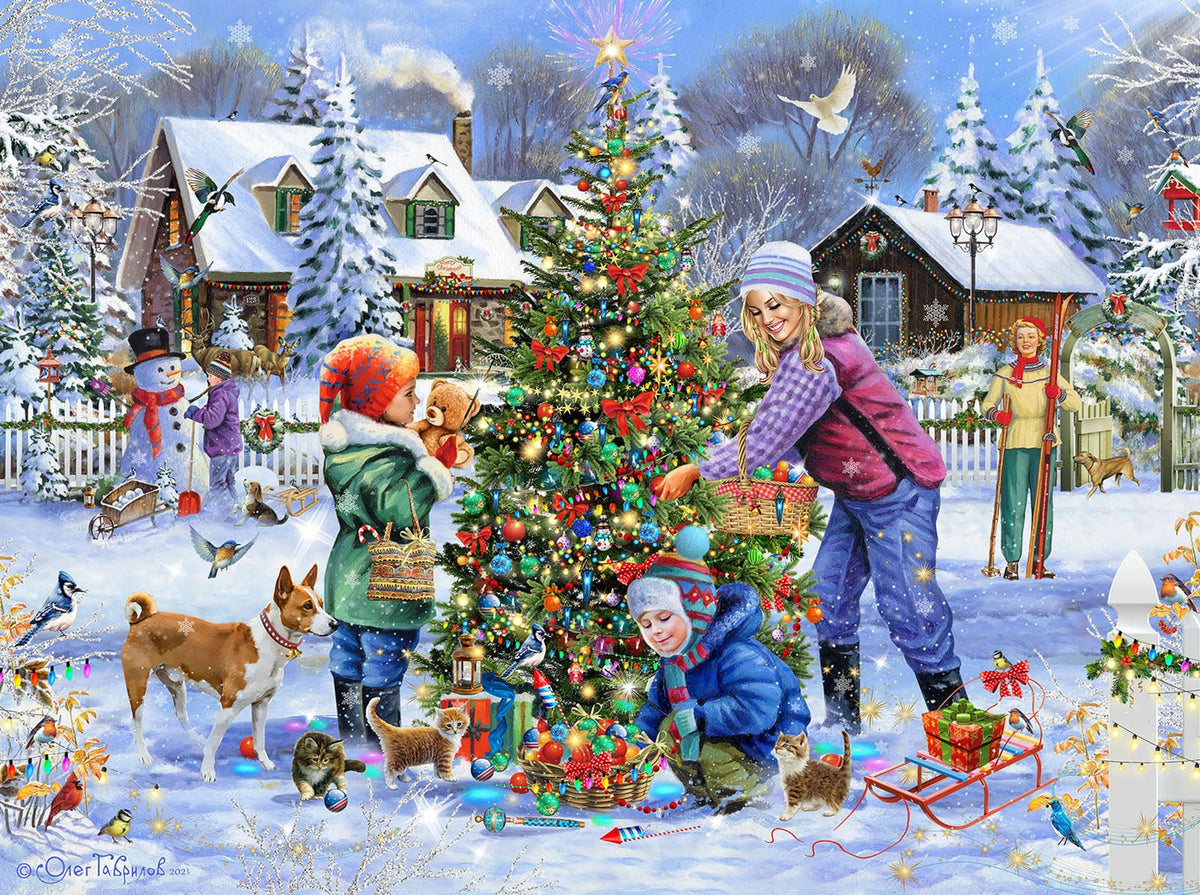 Dressing The Tree 1000 Piece Jigsaw Puzzle | SunsOut - Jigsaw Puzzles - The Puzzle Center