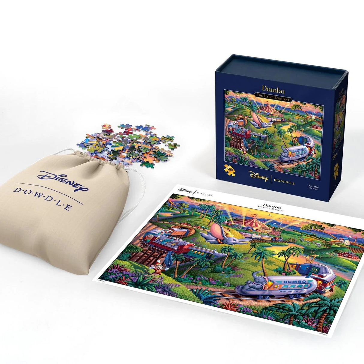 Dumbo The Flying Elephant 500 Piece Jigsaw Puzzle | Dowdle Puzzles - Dowdle - Jigsaw Puzzles - The Puzzle Center