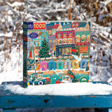 English Seaside Christmas 1000 Piece Jigsaw Puzzle | eeBoo