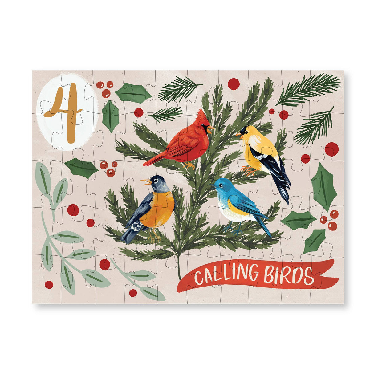 12 Days of Christmas Mini Jigsaw Puzzle Set, 50 Pieces Each | 1Canoe2