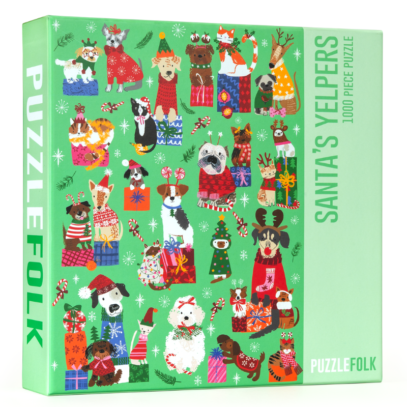 Santa's Yelpers 1000 Piece Jigsaw Puzzle | Puzzlefolk