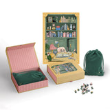 Cat Library 500 Piece Jigsaw Puzzle | Good Juju Ink
