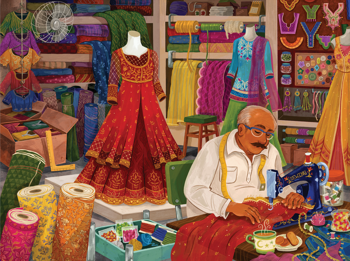 The Tailor's Shop 500 Piece Jigsaw Puzzle | Laila Luxury Puzzles