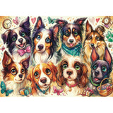 Eight Pawesome Friends 1000 Piece Jigsaw Puzzle | Delfy Puzzles - Jigsaw Puzzles - The Puzzle Center