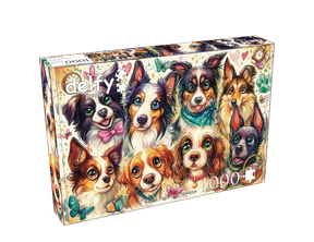 Eight Pawesome Friends 1000 Piece Jigsaw Puzzle | Delfy Puzzles - Jigsaw Puzzles - The Puzzle Center