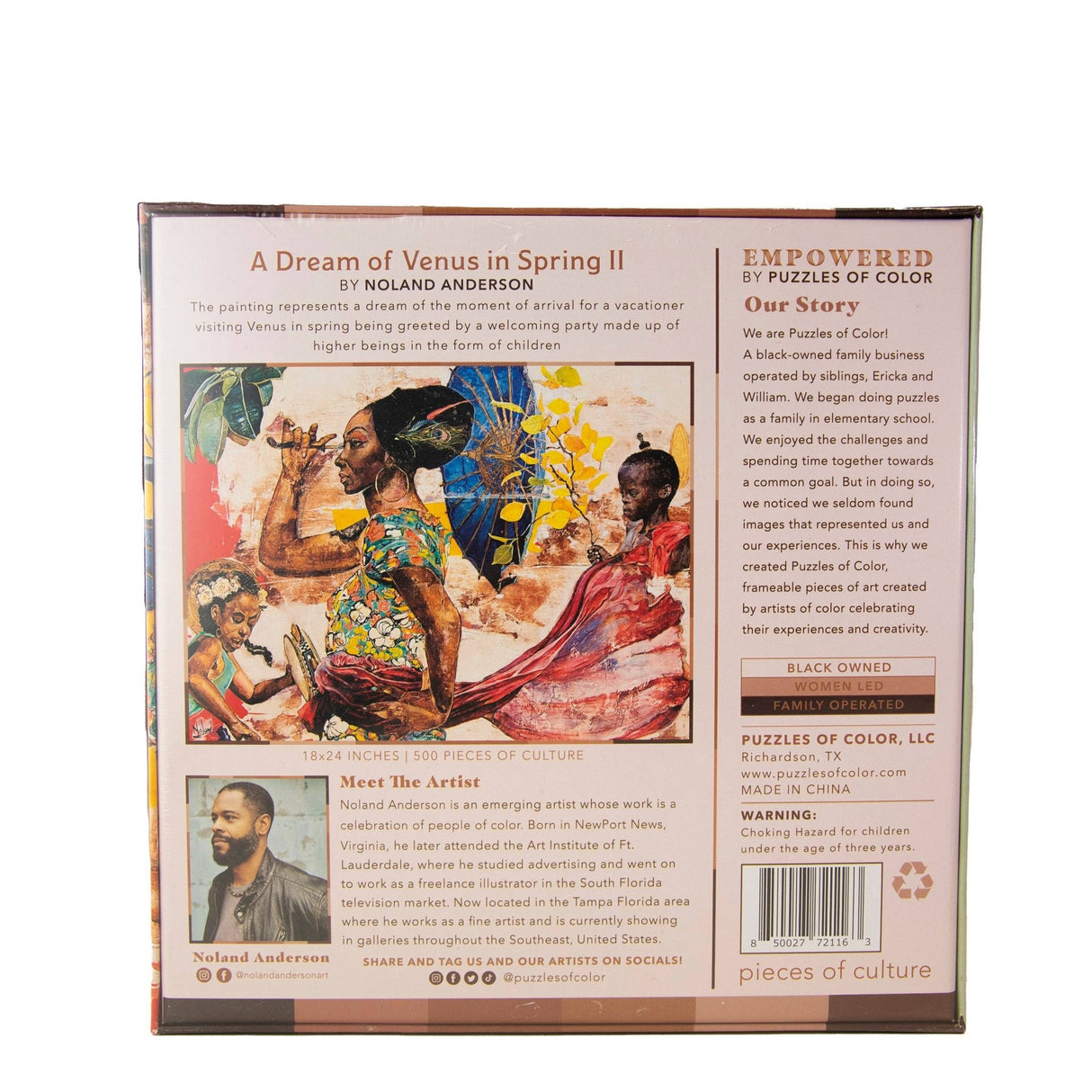 Empowered Dream of Venus in Spring II 500 Piece Jigsaw Puzzle | Puzzles of Color - Jigsaw Puzzles - The Puzzle Center