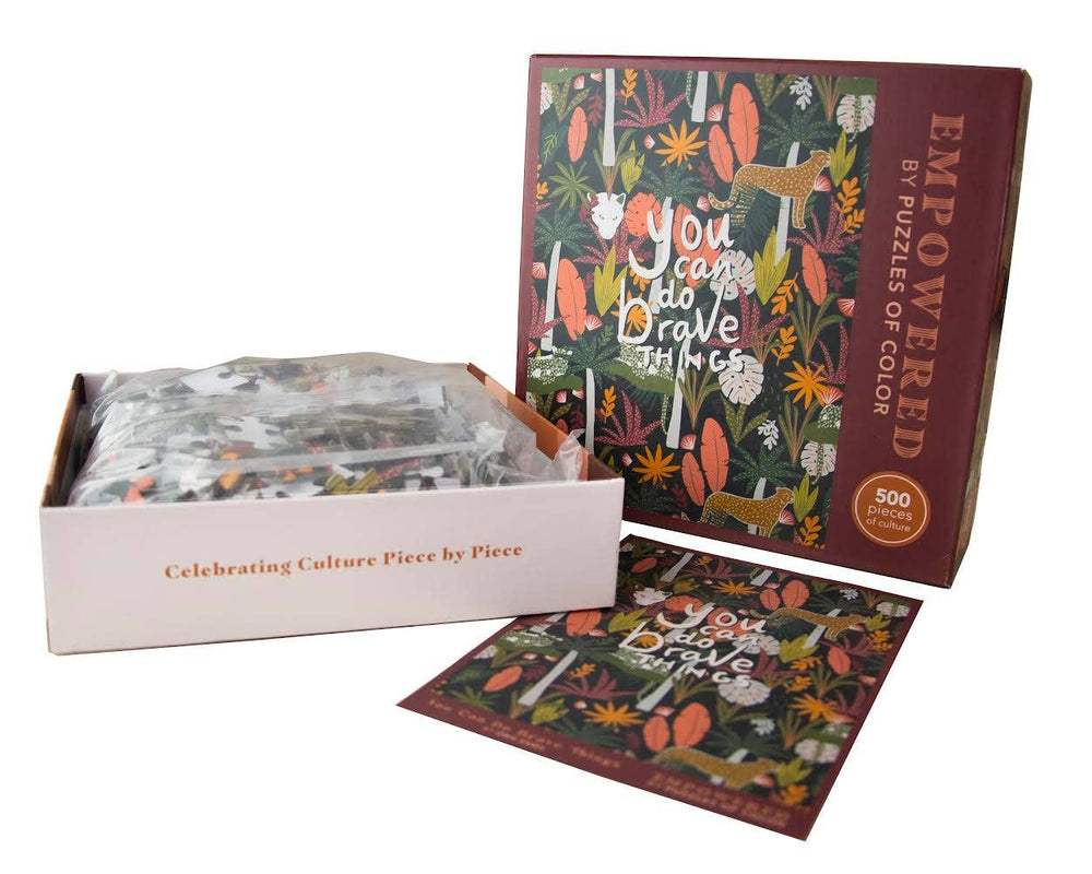 Empowered - You Can Do Brave Things 500 Piece Jigsaw Puzzle by Puzzles of Color | Oris Eddu - Puzzles of Color - Jigsaw Puzzles - The Puzzle Center