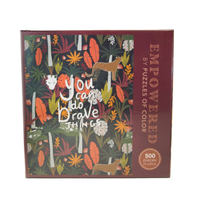 Empowered - You Can Do Brave Things 500 Piece Jigsaw Puzzle by Puzzles of Color | Oris Eddu - Puzzles of Color - Jigsaw Puzzles - The Puzzle Center