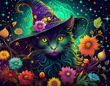 Enchanted Cat 1000 Piece Jigsaw Puzzle | Springbok Puzzles - Springbok Puzzles - Jigsaw Puzzles - The Puzzle Center