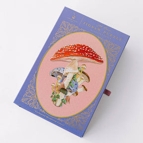 Enchanted Mushroom Cameo 500 Piece Jigsaw Puzzle | Good Juju Ink - Jigsaw Puzzles - The Puzzle Center