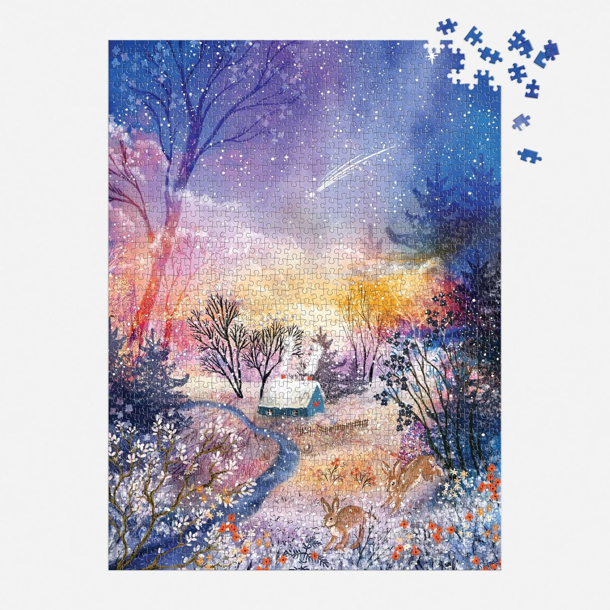 Enchanted Snowfall 1000 Piece Jigsaw Puzzle | Galison - Jigsaw Puzzles - The Puzzle Center