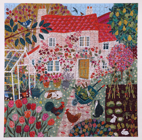 English Cottage 1000 Piece Jigsaw Puzzle | eeBoo - Jigsaw Puzzles - The Puzzle Center
