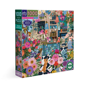English Flower Shop 1000 Piece Jigsaw Puzzle | eeBoo - Jigsaw Puzzles - The Puzzle Center