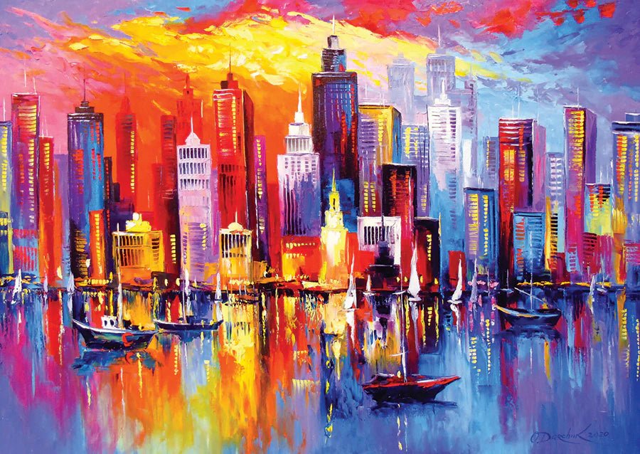 Evening New York 1000 Piece Puzzle by Enjoy Puzzles - Enjoy Puzzles - Jigsaw Puzzles - The Puzzle Center