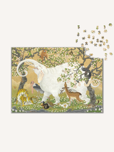 White Elephant and a Menagerie of Beasts 1000 Piece Jigsaw Puzzle | The Puzzle Theory