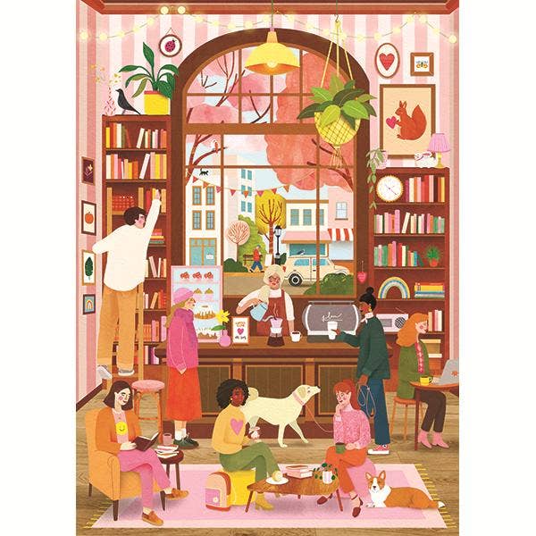 The Cozy Bean Café 1000 Piece Jigsaw Puzzle | Holiyay