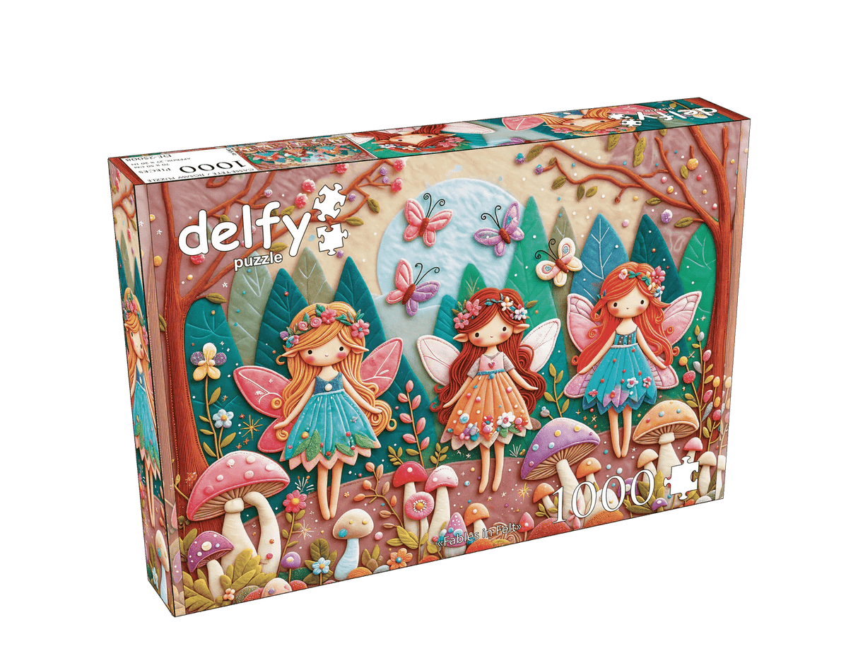 Fables In Felt 1000 Piece Jigsaw Puzzle | Delfy Puzzles - Jigsaw Puzzles - The Puzzle Center