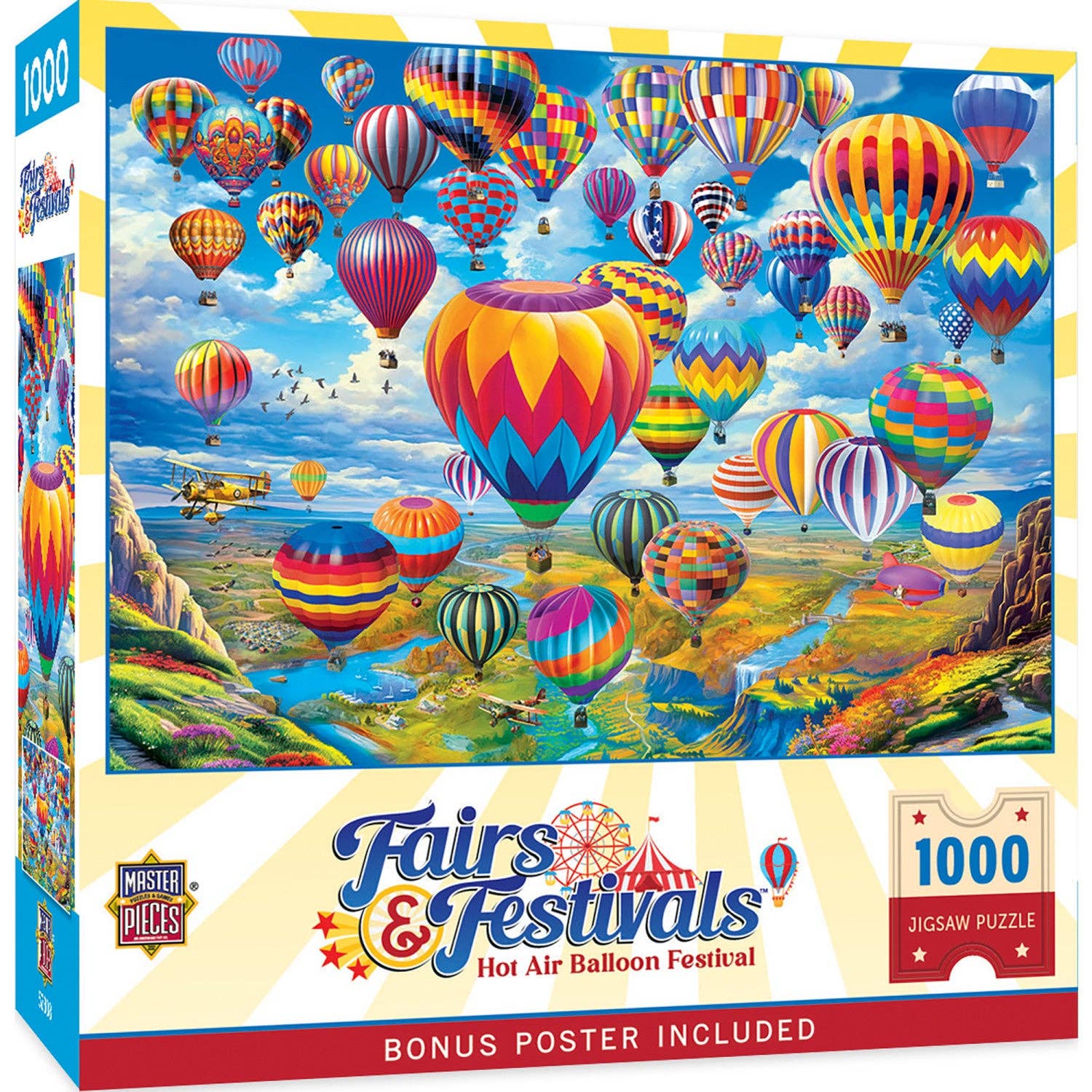 Hot Air Balloon Festival 1000-Piece Puzzle by Masterpieces – The