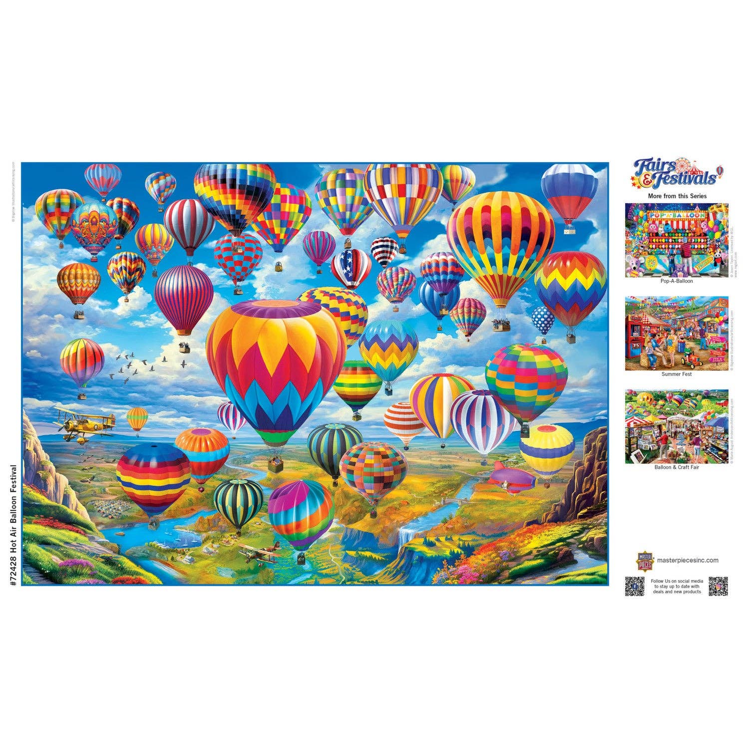 Hot Air Balloon Festival 1000-Piece Puzzle by Masterpieces – The
