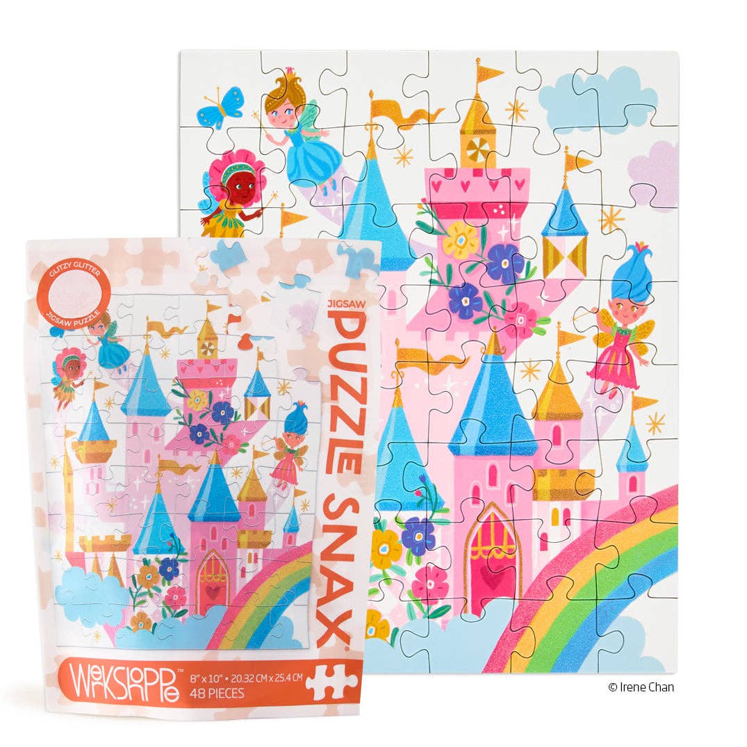 Fairy Castle 48 Piece Mini Jigsaw Puzzle | WerkShoppe - Mini Jigsaw Puzzles - The Puzzle Center