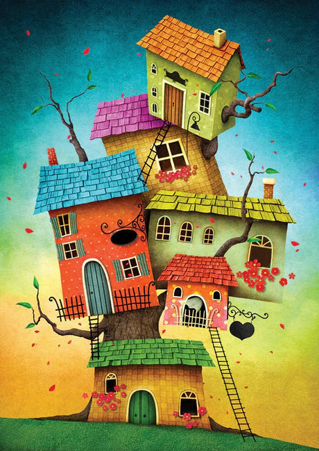 Fairy Tale Houses 1000 Piece Puzzle by Enjoy Puzzles - Enjoy Puzzles - Jigsaw Puzzles - The Puzzle Center