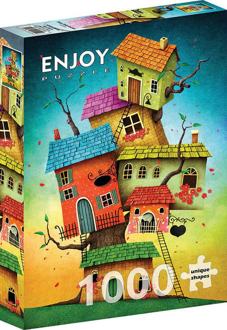 Fairy Tale Houses 1000 Piece Puzzle by Enjoy Puzzles - Enjoy Puzzles - Jigsaw Puzzles - The Puzzle Center