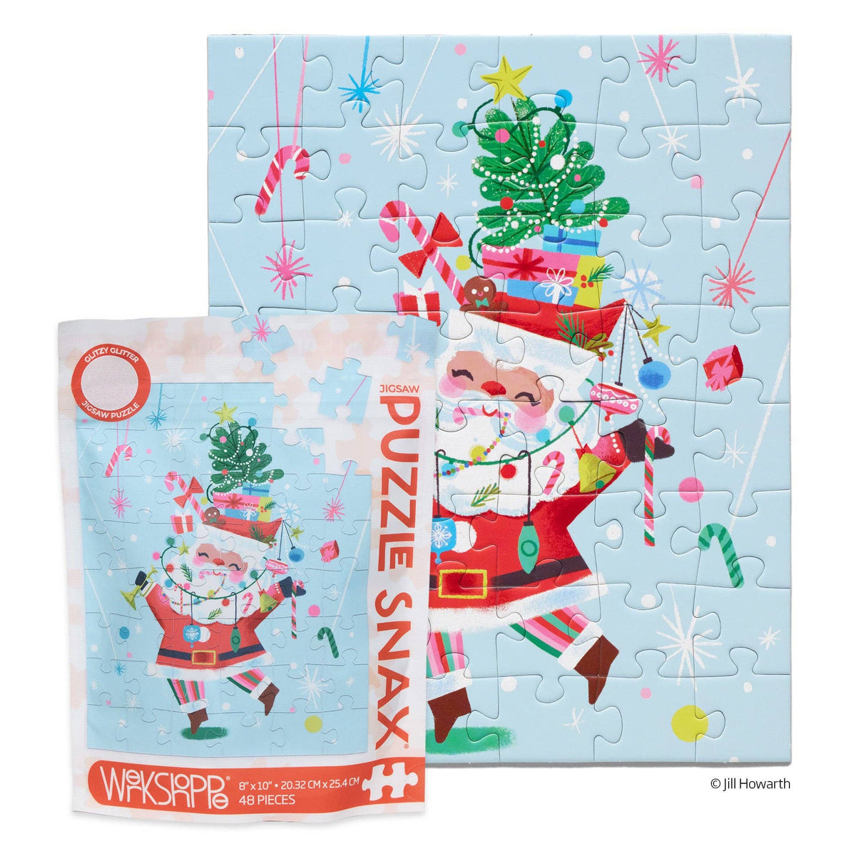 Fancy Pants Santa 48 Piece Jigsaw Puzzle | WerkShoppe - Jigsaw Puzzle - The Puzzle Center