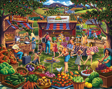Farmers Market 500 Piece Puzzle by Boardwalk - Boardwalk - Jigsaw Puzzles - The Puzzle Center - 