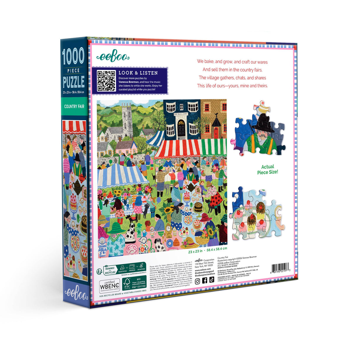 Country Fair 1000 Piece Jigsaw Puzzle | eeBoo