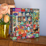 English Cottage Library 1000 Piece Jigsaw Puzzle | eeBoo