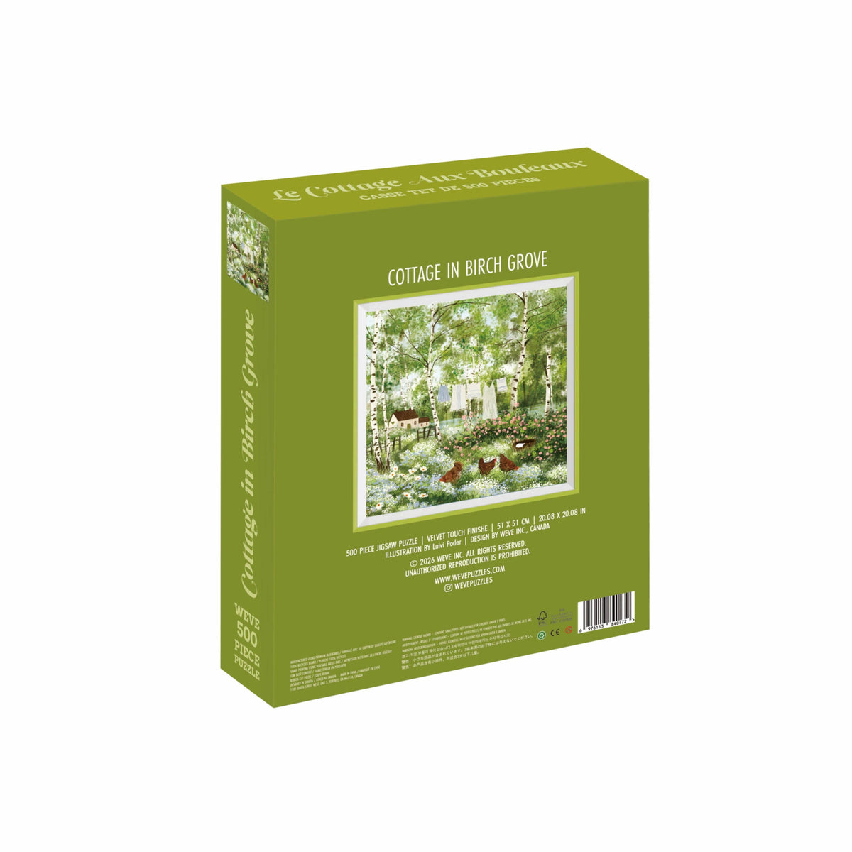 Cottage in Birch Grove 500 Piece Jigsaw Puzzle | WEVE