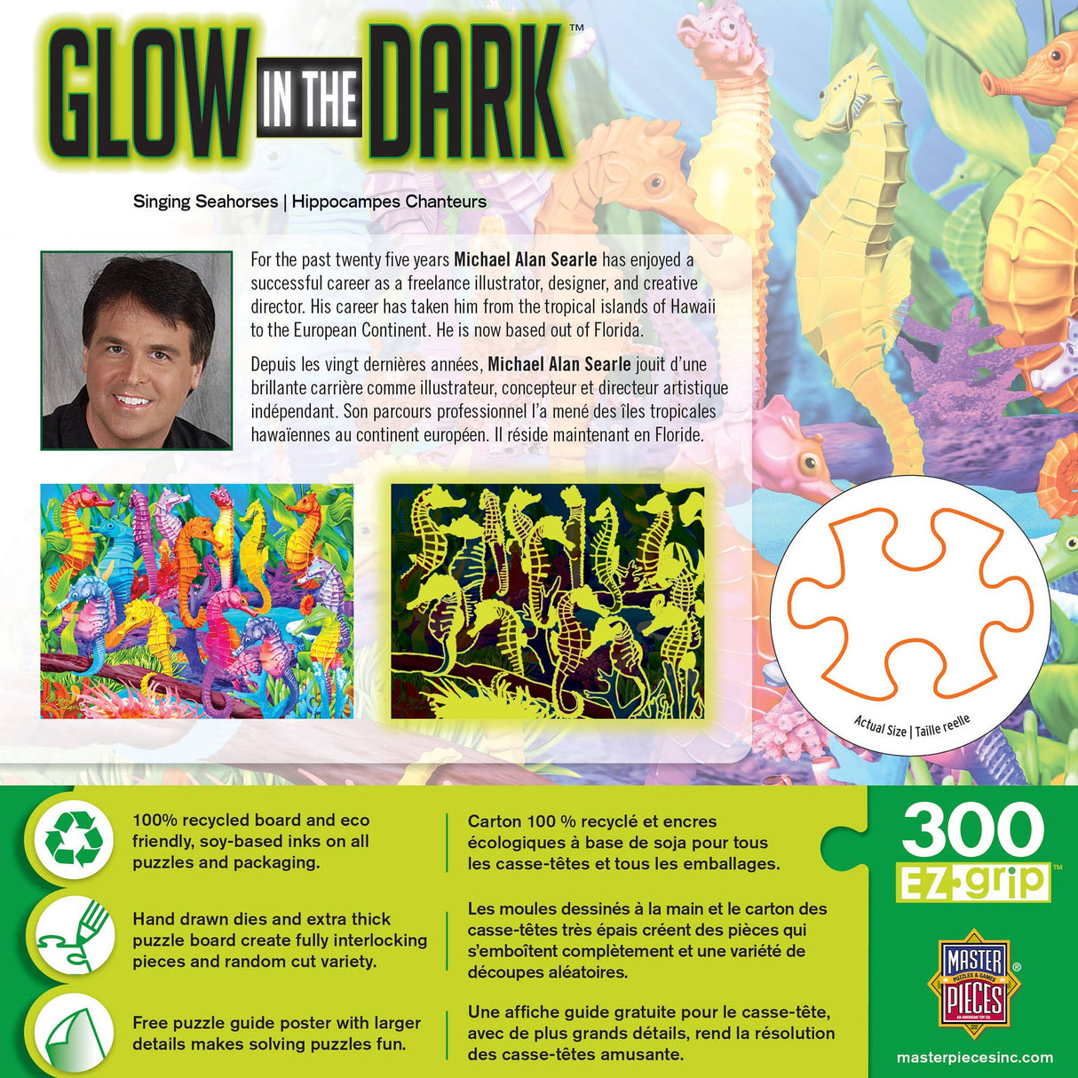 Singing Seahorses Glow in the Dark 300 Piece Puzzle by Masterpieces