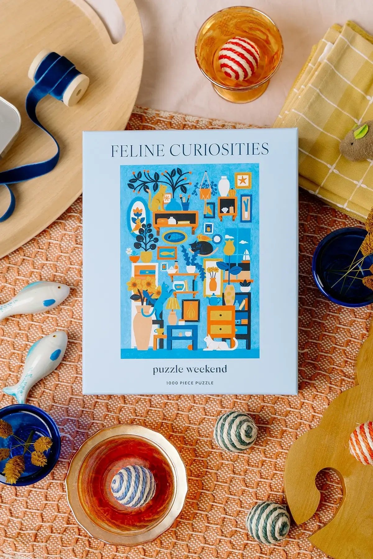 Feline Curiosities 1000 Piece Jigsaw Puzzle | Puzzle Weekend - Jigsaw Puzzles - The Puzzle Center