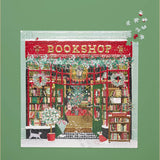 Festive Bookshop 1000 Piece Jigsaw Puzzle | WerkShoppe - Jigsaw Puzzle - The Puzzle Center