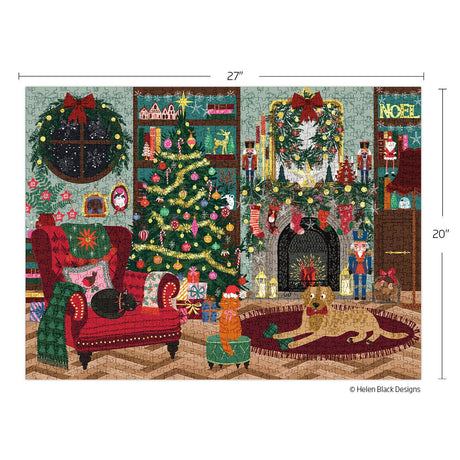 Festive Family Room 1000 Piece Jigsaw Puzzle | WerkShoppe - Jigsaw Puzzle - The Puzzle Center