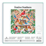 Festive Feathers 500 Piece Foil Jigsaw Puzzle | Galison - Jigsaw Puzzles - The Puzzle Center